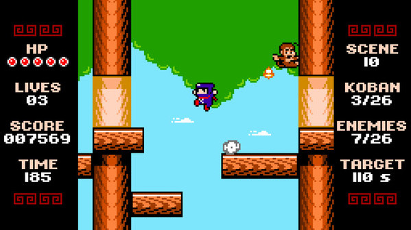 Игра Ninja Senki DX, скриншот