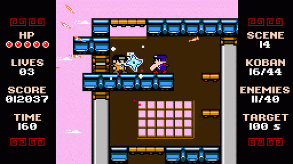 Игра Ninja Senki DX, скриншот