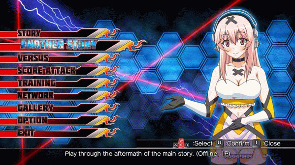 Игра Nitroplus Blasterz: Heroines Infinite Duel, скриншот
