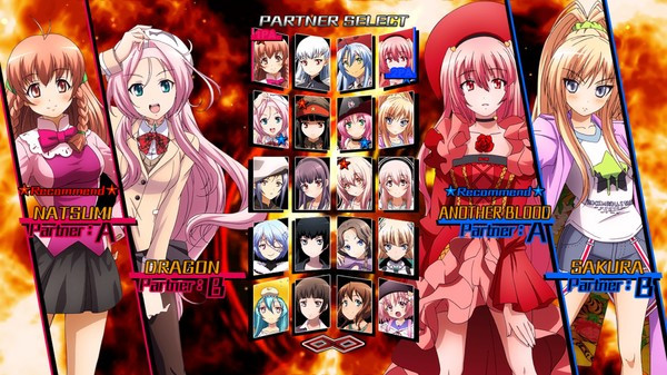 Игра Nitroplus Blasterz: Heroines Infinite Duel, скриншот