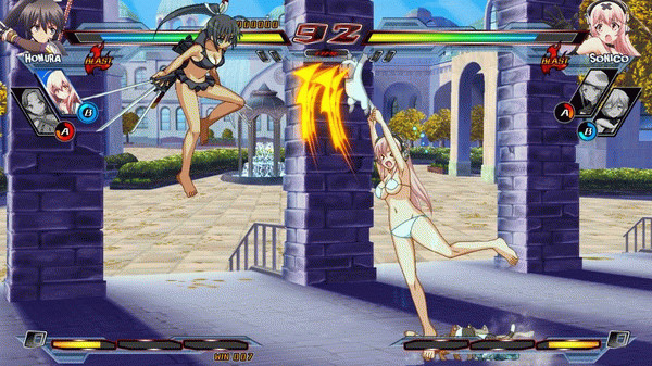 Игра Nitroplus Blasterz: Heroines Infinite Duel, скриншот
