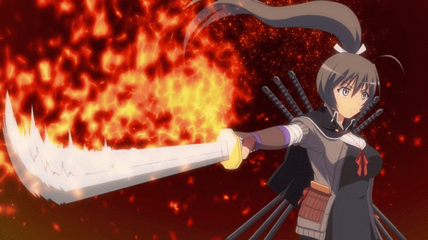 Игра Nitroplus Blasterz: Heroines Infinite Duel, скриншот