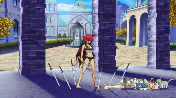 Игра Nitroplus Blasterz: Heroines Infinite Duel, скриншот