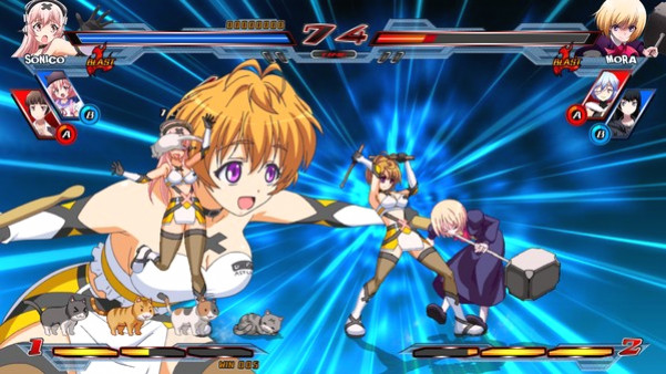 Игра Nitroplus Blasterz: Heroines Infinite Duel, скриншот