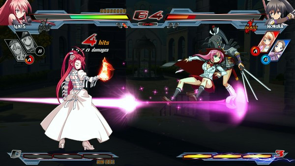 Игра Nitroplus Blasterz: Heroines Infinite Duel, скриншот