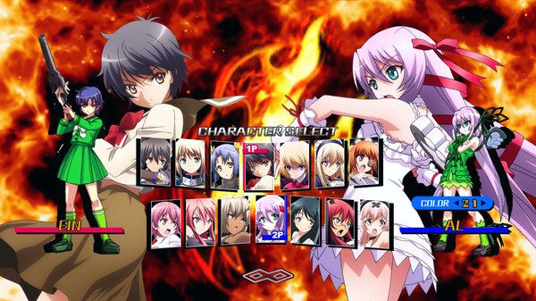Игра Nitroplus Blasterz: Heroines Infinite Duel, скриншот