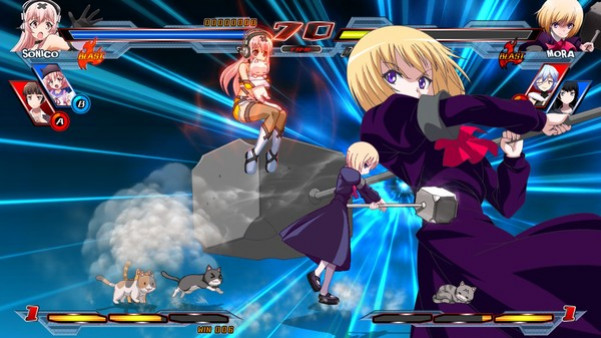 Игра Nitroplus Blasterz: Heroines Infinite Duel, скриншот