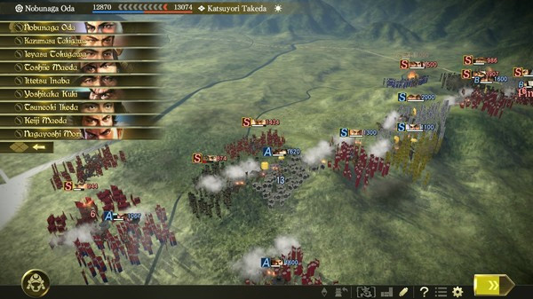 Игра Nobunaga's Ambition: Taishi - シナリオ「長篠の戦い」/Scenario "The Battle of Nagashino", скриншот