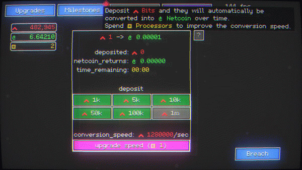Игра Nodebuster, скриншот