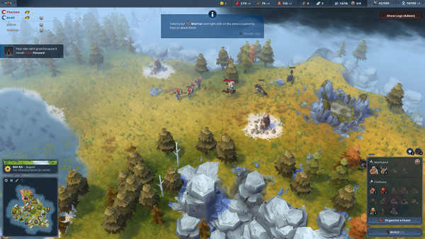 Игра Northgard - Himminbrjotir, Clan of the Ox, скриншот