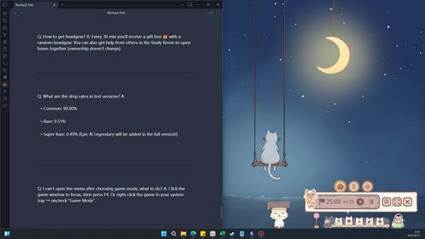 Игра NoSlack Pets: Лоу-фай лапки, скриншот