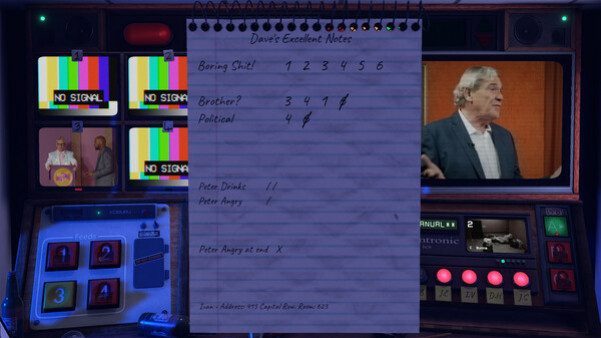Игра Not For Broadcast: Bits of Your Life, скриншот