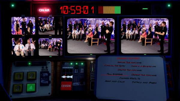 Игра Not For Broadcast: The Timeloop, скриншот
