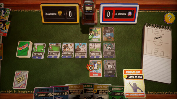 Игра NUTMEG! A Nostalgic Deckbuilding Football Manager, скриншот