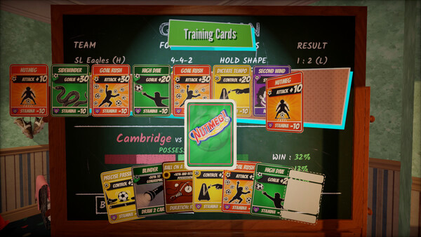Игра NUTMEG! A Nostalgic Deckbuilding Football Manager, скриншот