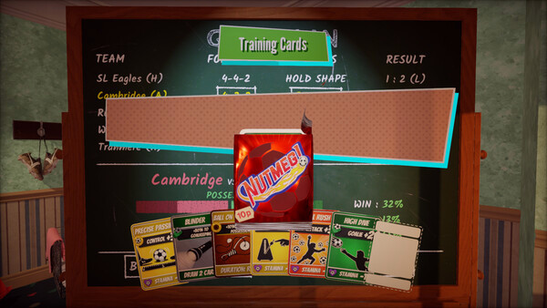 Игра NUTMEG! A Nostalgic Deckbuilding Football Manager, скриншот