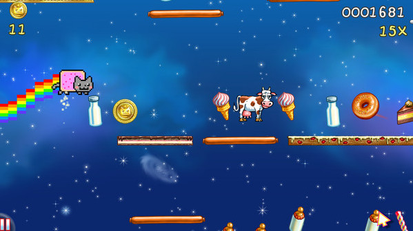 Игра Nyan Cat: Lost In Space, скриншот