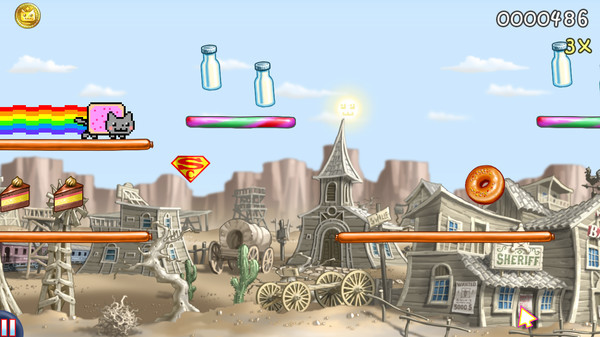 Игра Nyan Cat: Lost In Space, скриншот