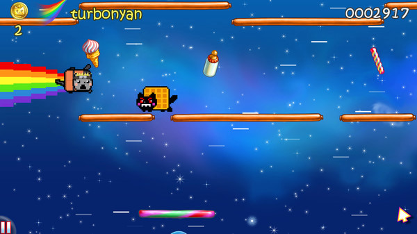 Игра Nyan Cat: Lost In Space, скриншот