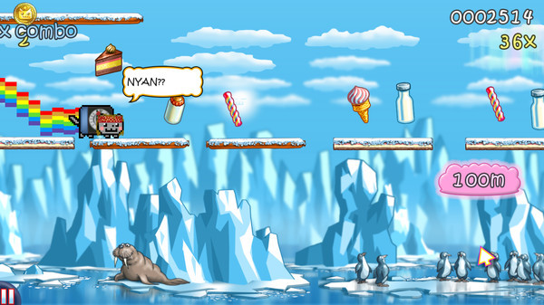 Игра Nyan Cat: Lost In Space, скриншот