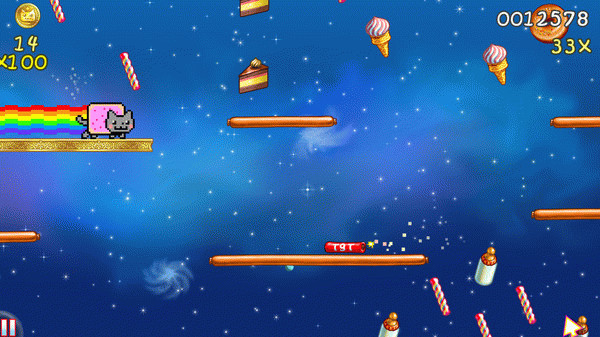 Игра Nyan Cat: Lost In Space, скриншот