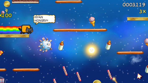 Игра Nyan Cat: Lost In Space, скриншот