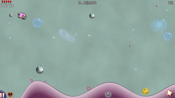 Игра Nyan Cat: Lost In Space, скриншот