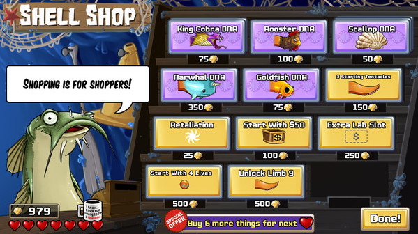 Игра Octogeddon, скриншот