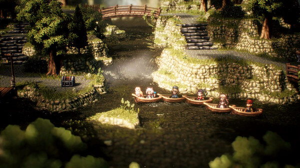 Игра OCTOPATH TRAVELER II, скриншот