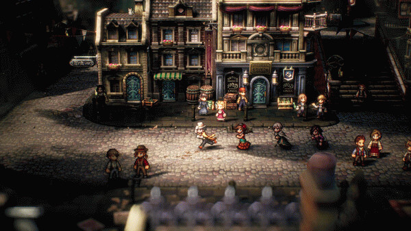 Игра OCTOPATH TRAVELER II, скриншот