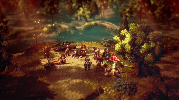 Игра OCTOPATH TRAVELER II, скриншот