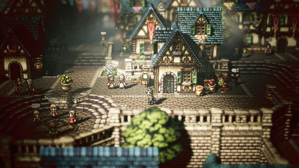 Игра OCTOPATH TRAVELER, скриншот
