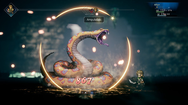 Игра OCTOPATH TRAVELER, скриншот
