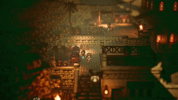 Игра OCTOPATH TRAVELER, скриншот