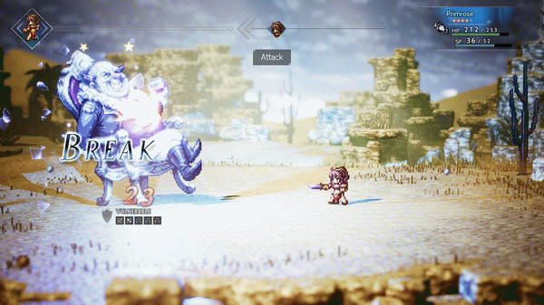 Игра OCTOPATH TRAVELER, скриншот