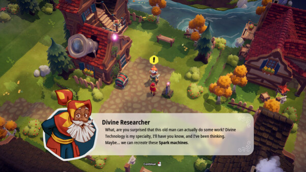 Игра Oddsparks: An Automation Adventure, скриншот