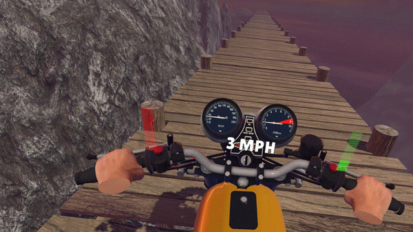 Игра OFFROAD MotorBike VR, скриншот