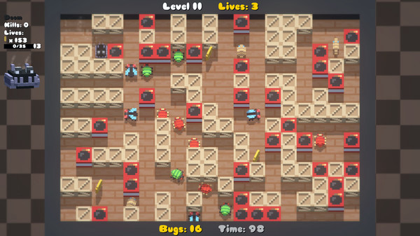 Игра Oh No! Bugs!, скриншот