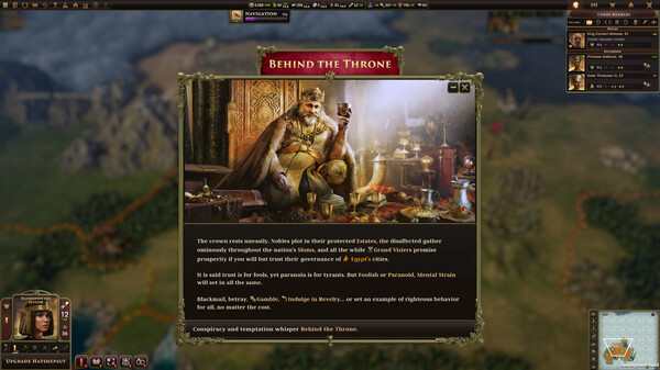 Игра Old World - Behind the Throne, скриншот