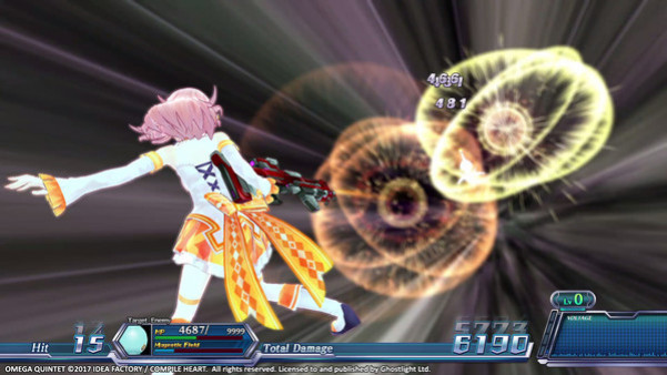 Игра Omega Quintet, скриншот
