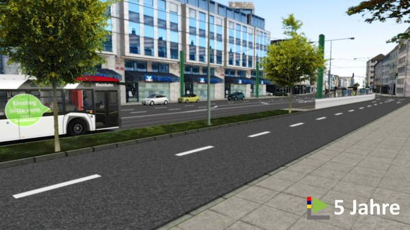 Игра OMSI 2 Add-on Düsseldorf - Linie 721, скриншот