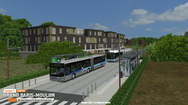 Игра OMSI 2 Add-on Grand Paris-Moulon, скриншот