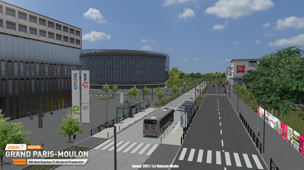 Игра OMSI 2 Add-on Grand Paris-Moulon, скриншот