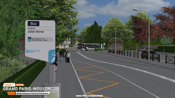 Игра OMSI 2 Add-on Grand Paris-Moulon, скриншот