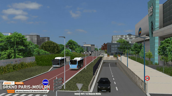 Игра OMSI 2 Add-on Grand Paris-Moulon, скриншот