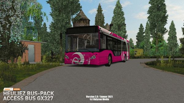 Игра OMSI 2 Add-on Heuliez Bus-Pack Access Bus GX327, скриншот