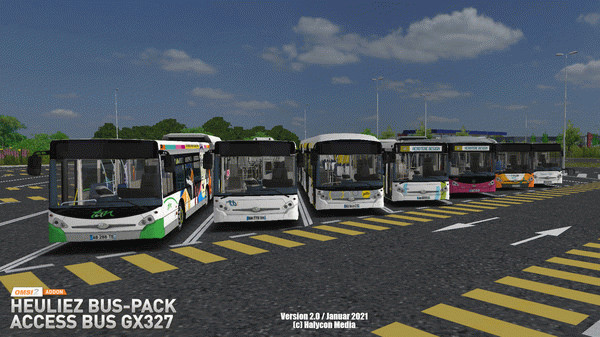 Игра OMSI 2 Add-on Heuliez Bus-Pack Access Bus GX327, скриншот