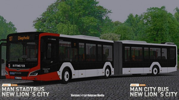 Игра OMSI 2 Add-on MAN Stadtbus New Lion's City, скриншот