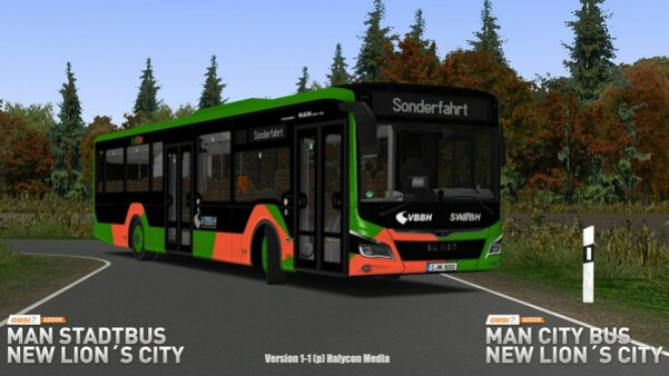 Игра OMSI 2 Add-on MAN Stadtbus New Lion's City, скриншот