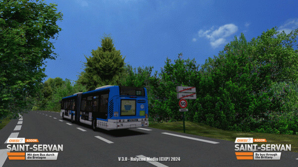 Игра OMSI 2 Add-on Saint-Servan, скриншот